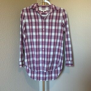 Madewell Red Plaid Button Down Shirt